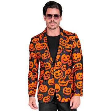 Halloweenjacke mit orange Kürbissen