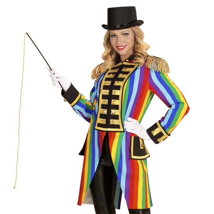 Regenbogenfarbener Umhang für Damen