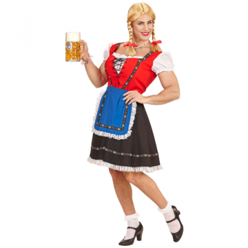 Tyrolerkleid für Männer Einheitsgröße rot, braun und blau