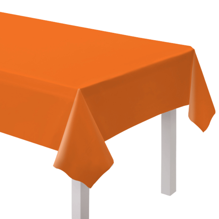 Orange Papptischdecke - 120x180 cm
