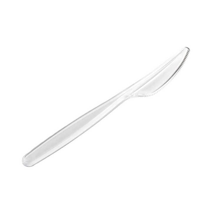 18 cm Plastikmesser 20x transparent