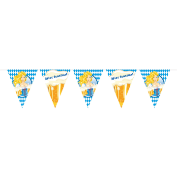 Oktoberfest-Girlande mit Mädchen - 10 Meter