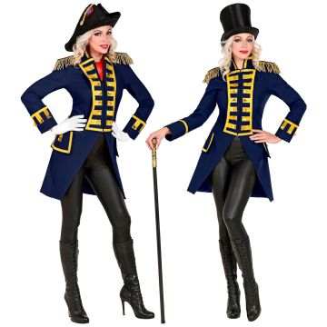 Schöne blaue Paradejacke für Damen