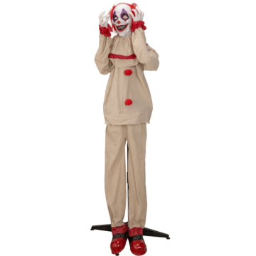 Gruseliger Clown mit Ton & Licht - 161 cm