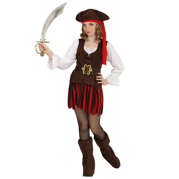Karibisches Piratenkostüm für Mädchen