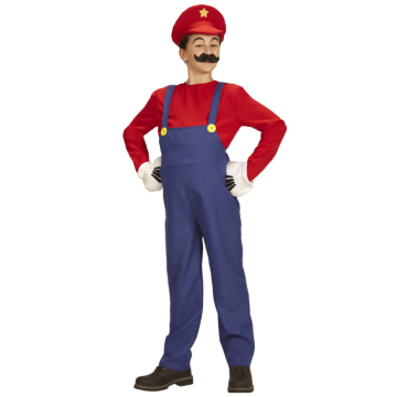 Rotes Klempnerkostüm für Kinder