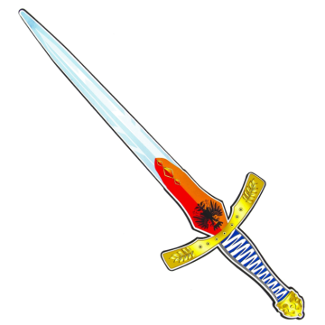 Schaum-Rittersäbel für Kinder - 60 cm