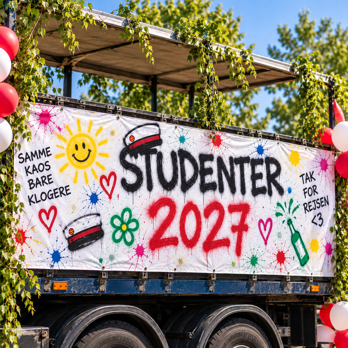 Studentenbanner 3x1 m Abschlussfahrt