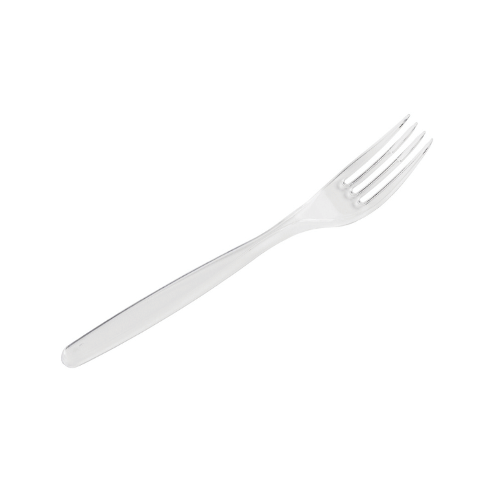 18 cm Plastikgabel 20x transparent
