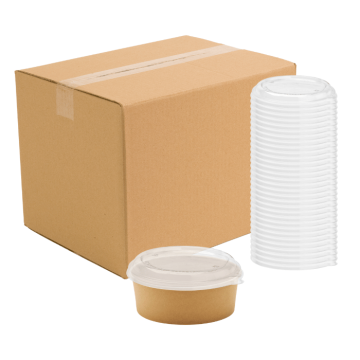 1200 ml Deckel für Schale 300x Einweg Pappteller