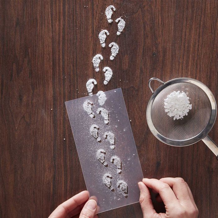 Weihnachtswichtel Fußabdrücke 2x - 18 cm