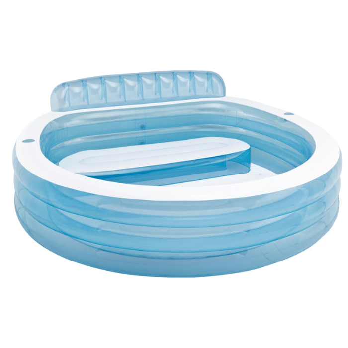Intex aufblasbarer Pool mit Bank - 229x218x79 cm