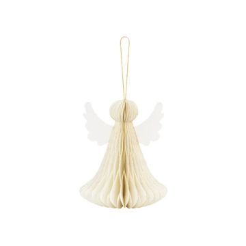 Wabenpapierengel Elfenbein 15 cm