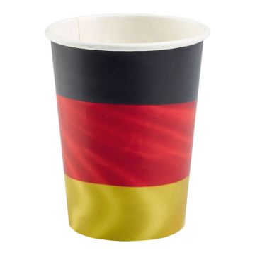Deutschland Pappbecher 6x - 500 ml