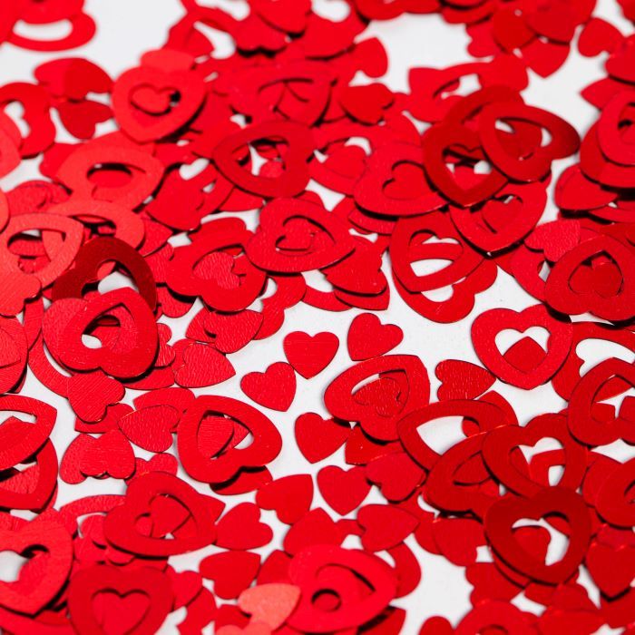 Konfetti Herzen Rot - 14 g
