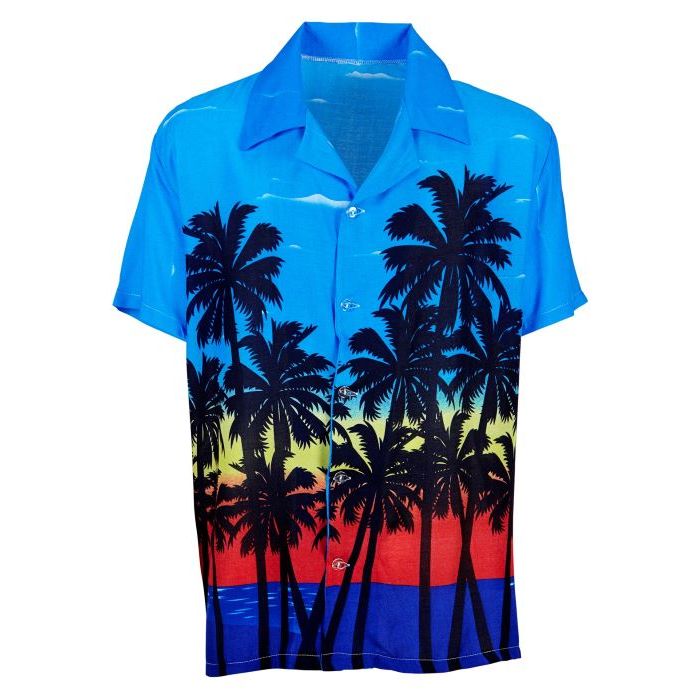 Hawaii Beach Shirt mit Palmen