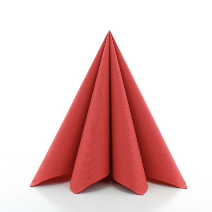 Luxusservietten rot 12x - 40x40 cm