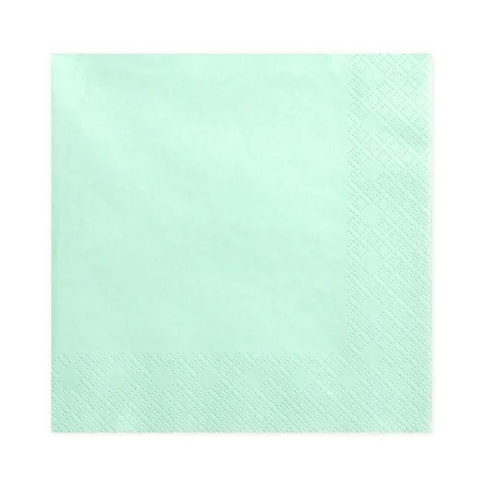 Lime grüne Servietten 20x - 33x33 cm