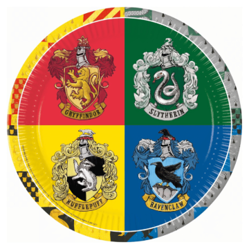 Harry Potter® Pappgeschirr 8x - 23 cm