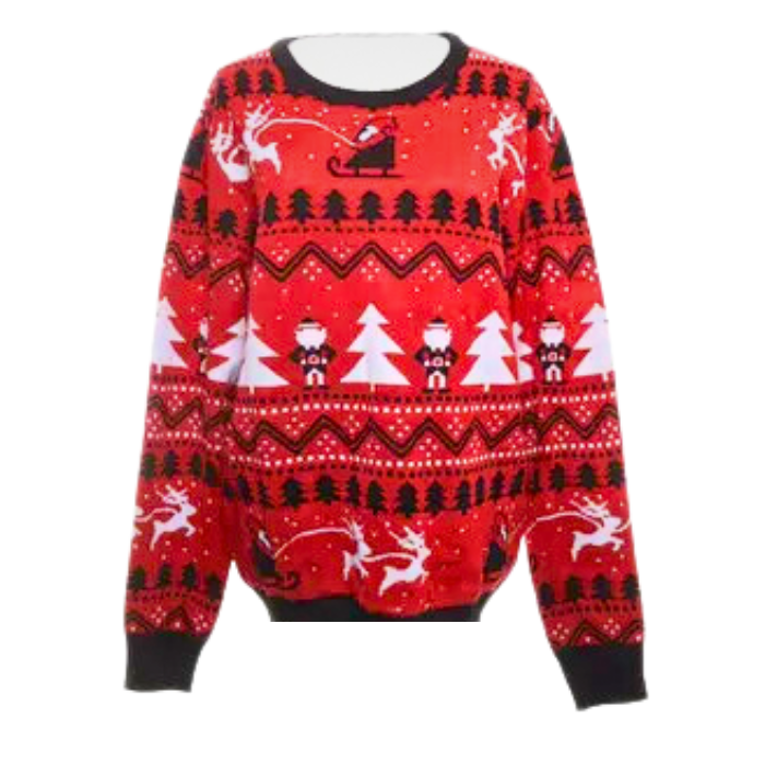 Weihnachts-Pullover rot stilet 