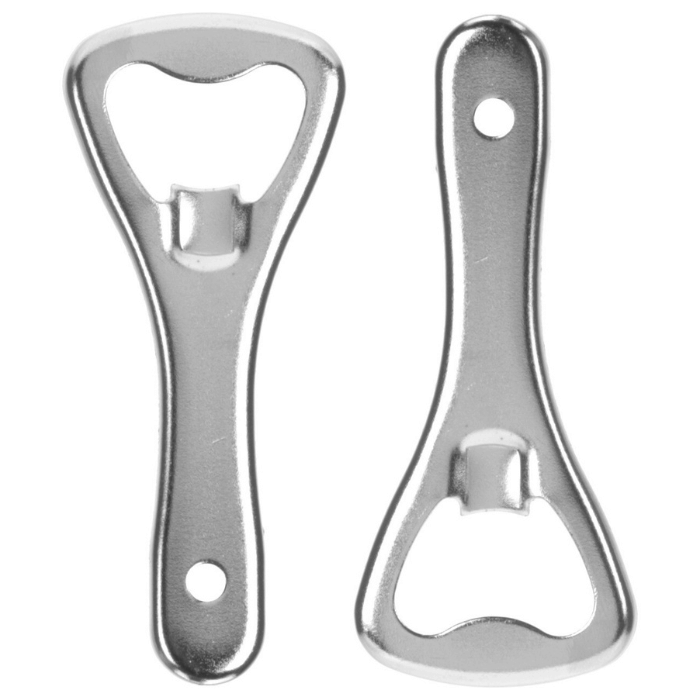 Metall Flaschenöffner Set aus 2 - 9 cm