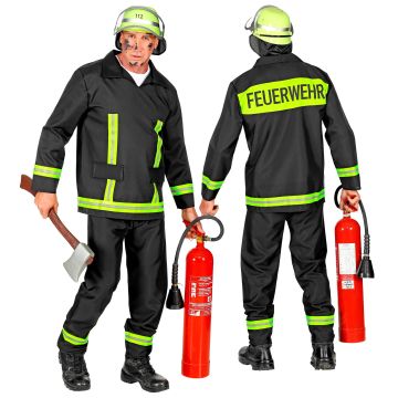 Deutsches Feuerwehrmann Kostüm für Herren