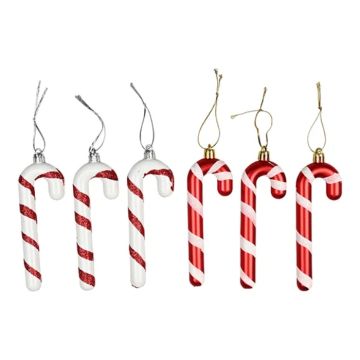 Weihnachtsstöcke in rot und weiß 6x Das Alte Krankenhaus