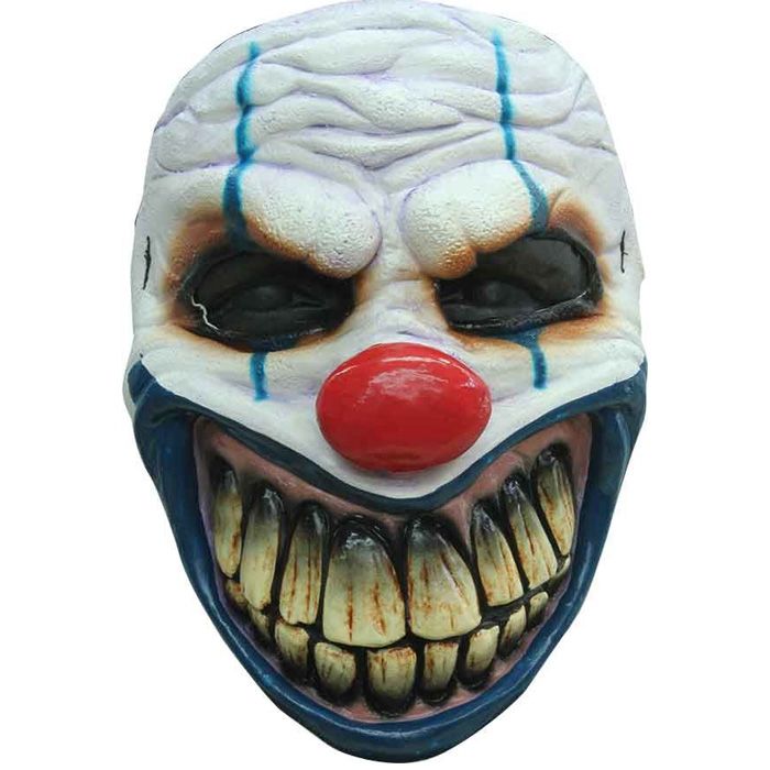 Gruselige große Mund Clownmaske