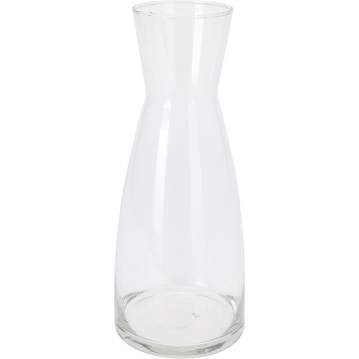 Klare Glaskaraffe 1 Liter Ø 10 x H 25 cm
