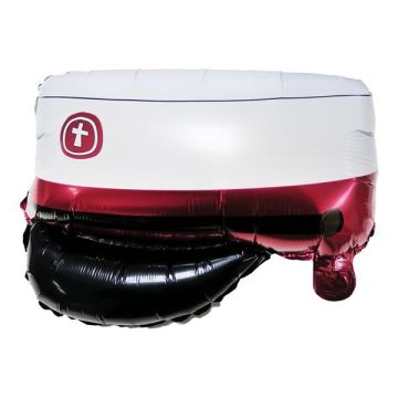 Rote Studentenmütze Folienballon - 39 x 53 cm