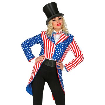 USA-Jacke für Damen mit Sternen und Streifen