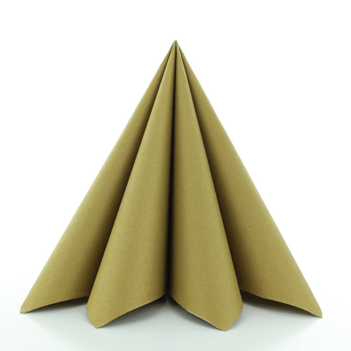 Luxusservietten Gold 12x - 40x40 cm