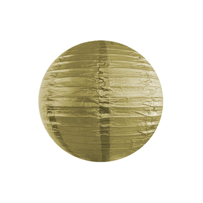 Goldene Papierlaterne - Ø35 cm 