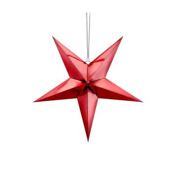 Roter Papierstern - 30 cm