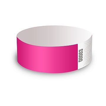 100x Zutrittsarmbänder ohne Druck - Pink