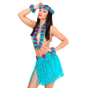 Hawaii-Set blau - 5 Teile