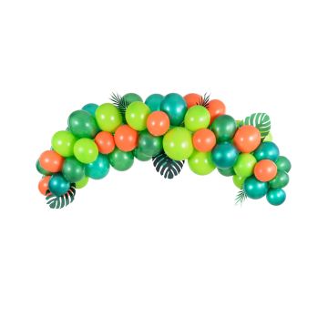 Tropischer Balloonbogen inkl. 60 Ballons - 2 Meter