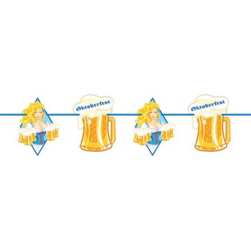 Oktoberfest-Girlande Mit Bierkrügen - 10 m