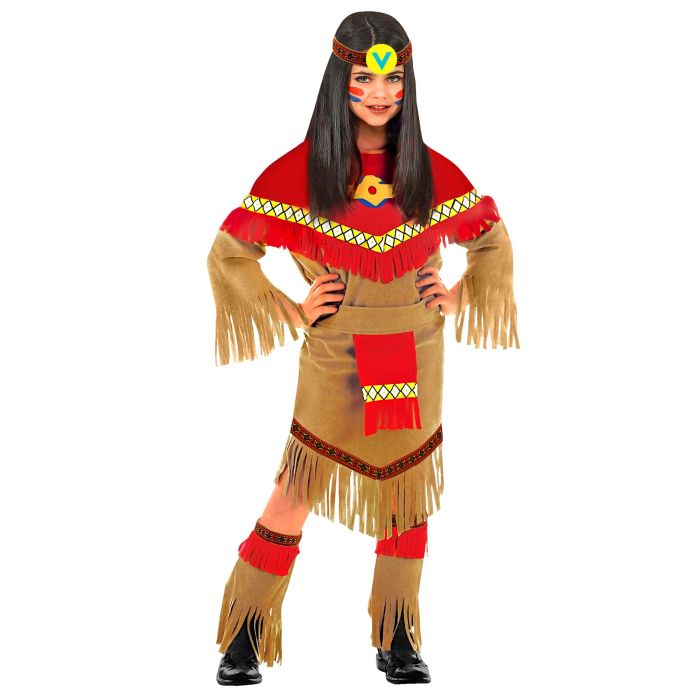 Indianermädchen Kostüm für Kinder - 4 Teile