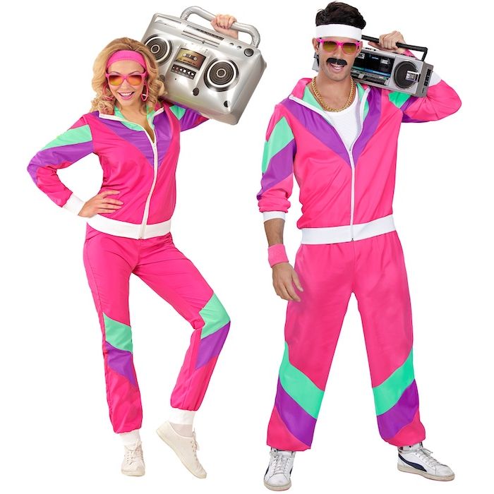 Pink retro Trainingsanzug - 2 Teile