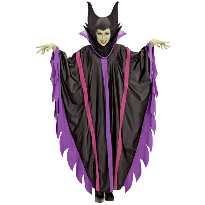 Hexenkleid mit aufstehendem Kragen für Damen