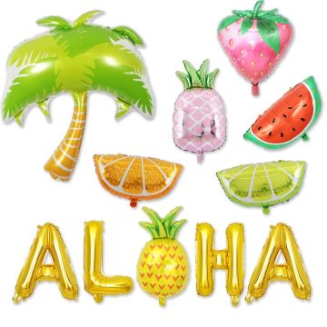 Folienballon Set Hawaii Thema 14 Teile