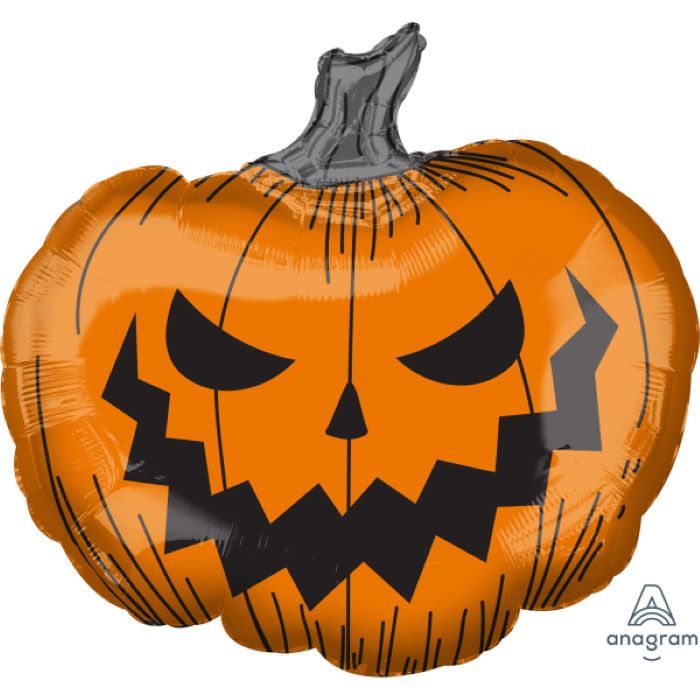 Böser Halloween-Kürbis-Folieballon - 73 cm