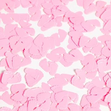 Rosa Babyfüße Tischkonfetti - 14 g