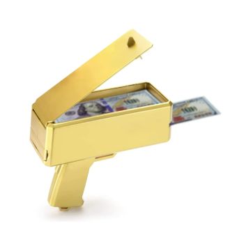 Geldpistole in Gold
