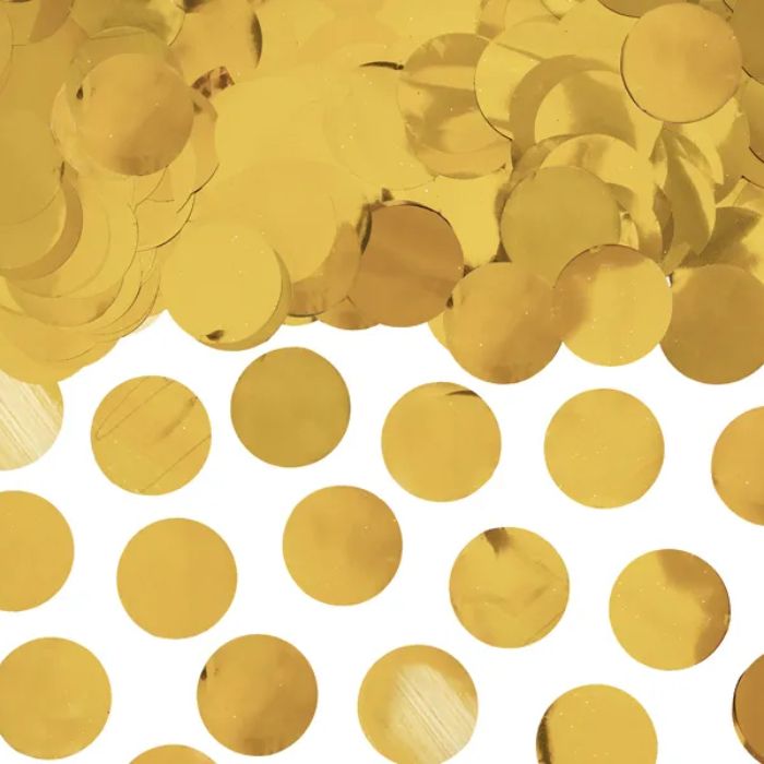 Rundes Goldkonfetti - 15 g
