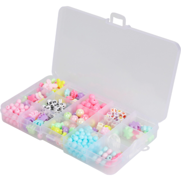 Perlen-Set für Armbänder in transparenter Box 