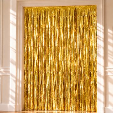 Gold Glitzervorhang 100 x 240 cm 