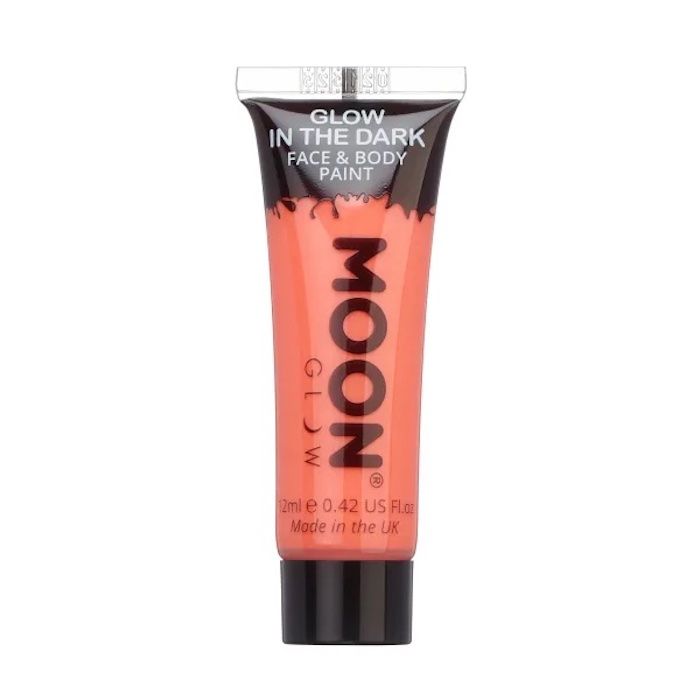 Selbstleuchtende Gesichts- und Körperfarbe orange Moon Creations - 12 ml