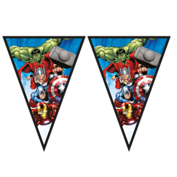 Avengers-Wimpelkette mit 9 Flaggen